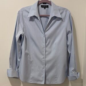Jones New York Classic Blue Dress Shirt